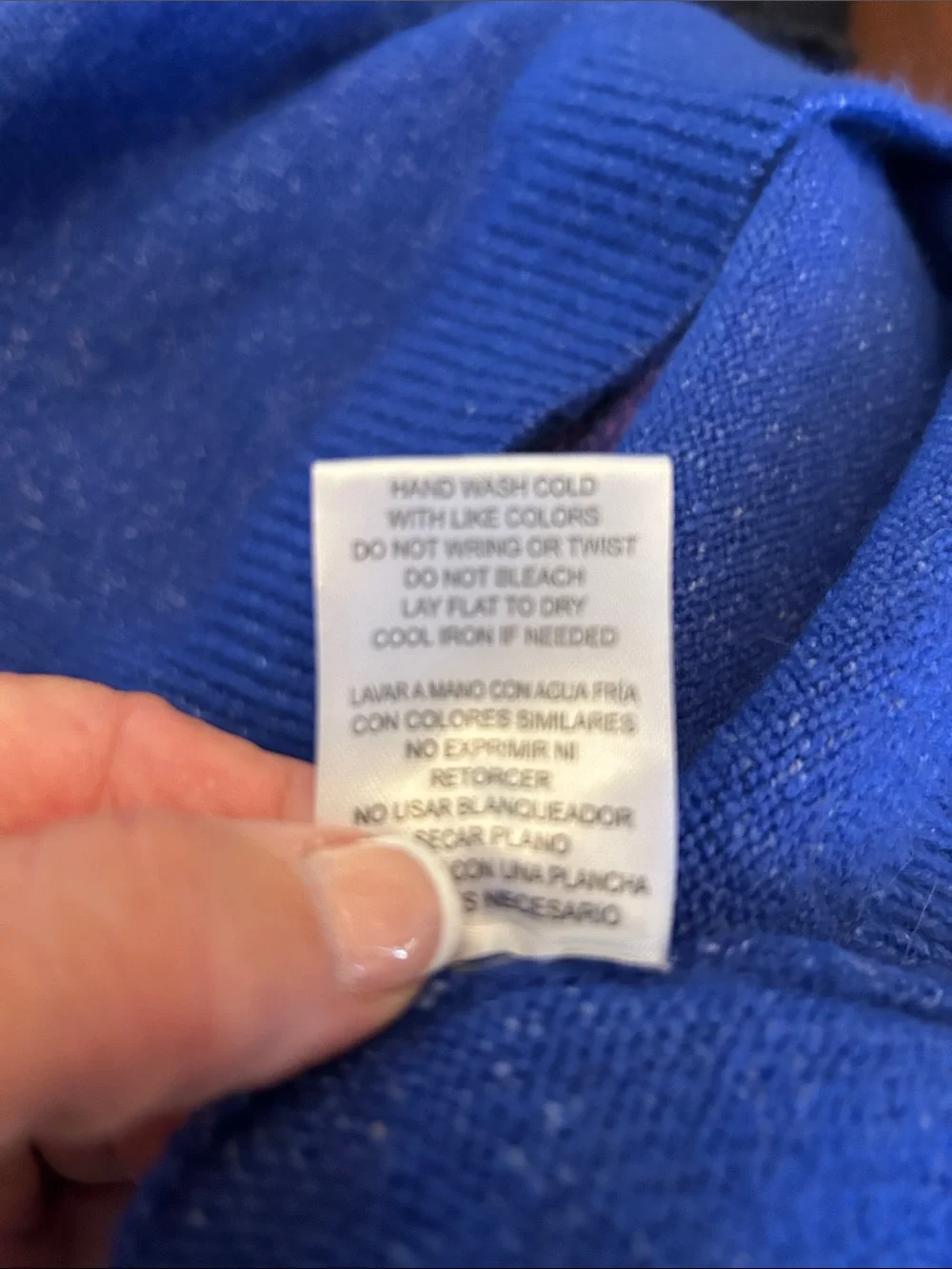 GB Blue Bonjour Graphic Crewneck Sweater Size S EUC